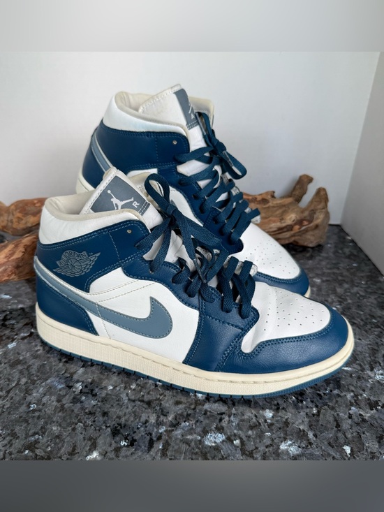 Nike Shoes - Nike Air Jordan 1 Mid Sneakers, Sky J French Blue White, BQ6472-414 W size 11